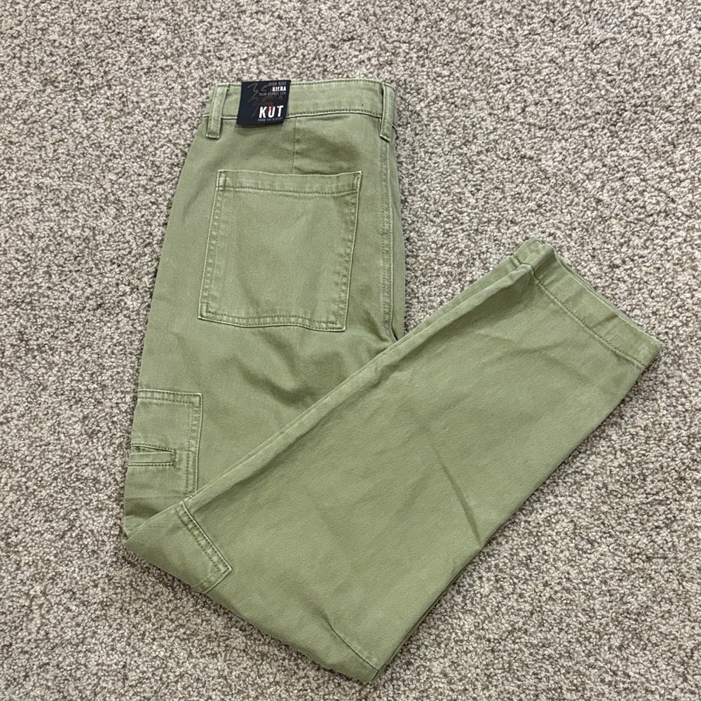 Kut from the Kloth Green Straight Leg Pants